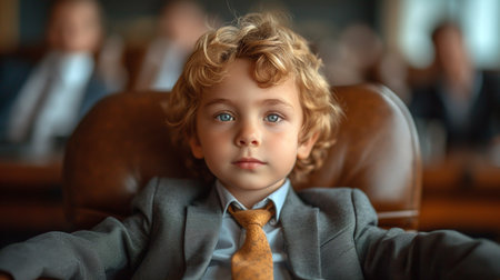Young business boy.の素材