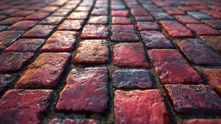 Brick floor in city street.の素材