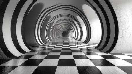 View of optical illusion.の素材