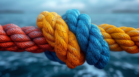 Colorful rope.の素材