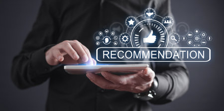 Concept of Recommendation. Business. Technology. Internetの写真素材