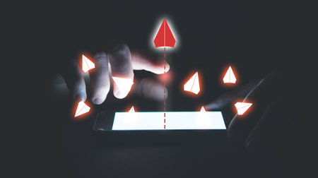 Individual and unique leader plane. Think differentの写真素材