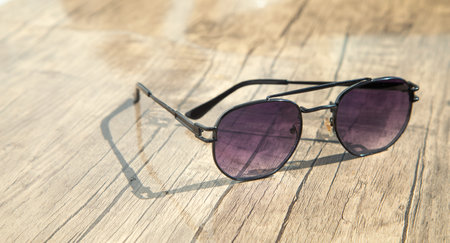 Beautiful modern sunglasses. Fashion. Lifestyleの写真素材
