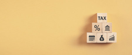 Concept of Tax. Business and financeの写真素材