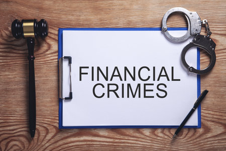 Concept of Financial Crimes. Business. Lawの写真素材