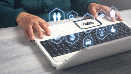 Concept of Leasing. Business conceptの写真素材