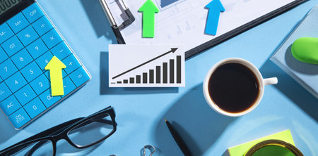 Financial growth chart. Business conceptの写真素材