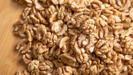 Closeup view of walnuts.の写真素材