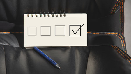 Checkbox for quality control. Approved. Business conceptの写真素材