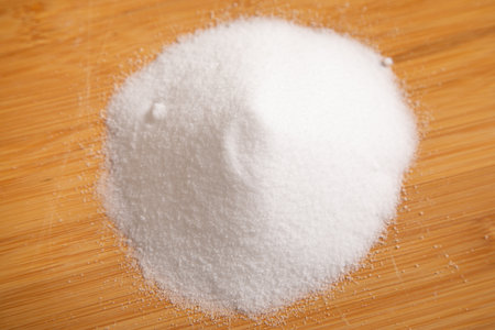 Close up view of salt.