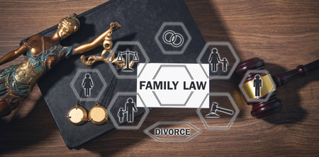 Judge gavel. Family Law conceptの写真素材