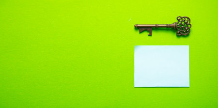 Old metal key.の写真素材