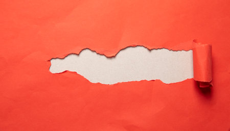 Empty torn paper for your text or object. Businessの写真素材