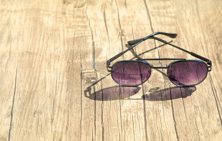 Beautiful modern sunglasses. Fashion. Lifestyleの写真素材