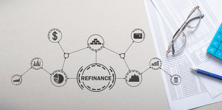 Refinance business concept. Business. Finance