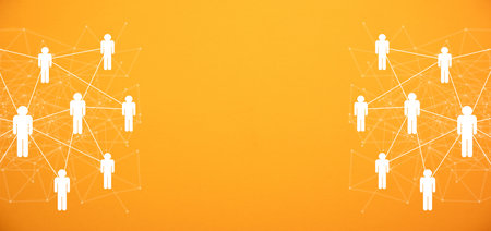 People business connection. Social network. Communicationの写真素材