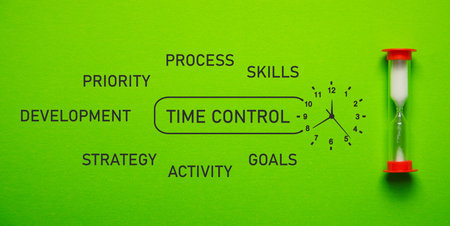 Concept of Time Control. Business. Time Managementの写真素材
