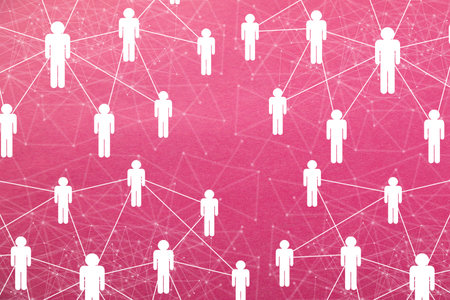 People business connection. Social network. Communicationの写真素材