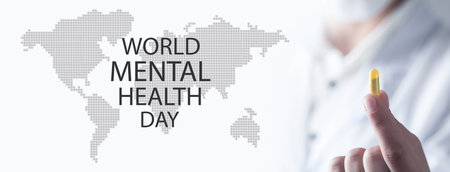 World Mental Health Day. Mental Health care conceptの写真素材