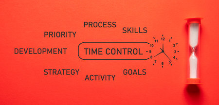 Concept of Time Control. Business. Time Managementの写真素材