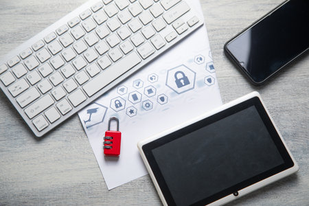 Concept Of Internet Security. Network. Technology. Data securityの写真素材