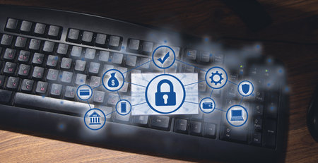 Concept Of Internet Security. Network. Technology. Data security