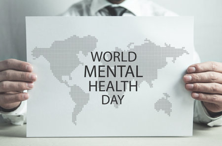 World Mental Health Day. Mental Health care conceptの写真素材