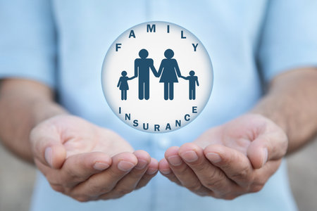Concept of Family Insurance. Insurance. Protectionの写真素材