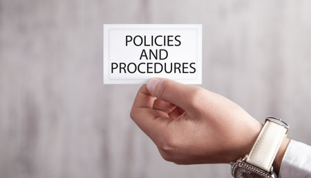Policies and Procedures. Rules concept. Procedure Strategyの写真素材