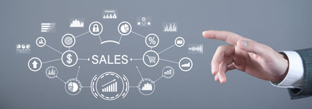Concept of Increase Sales. Business. Financeの写真素材