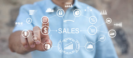 Concept of Increase Sales. Business. Financeの写真素材