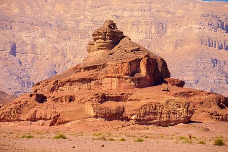 The Spiral Hill - geological feature in Timna Park near to Eilat in Israelの写真素材
