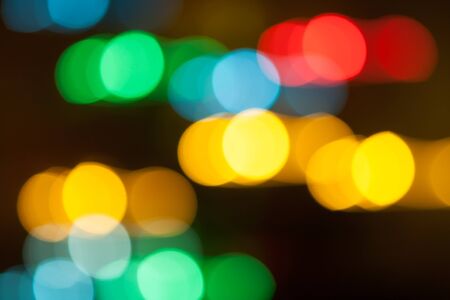 Defocused color spots bokeh background