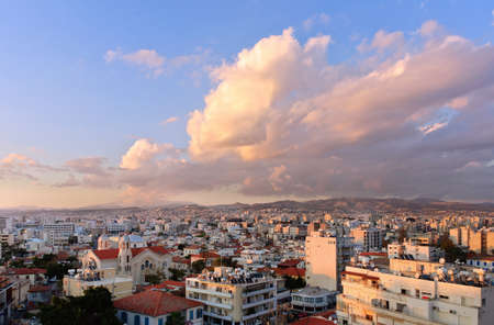 Limassol, Cyprus. Cityscape aerial view panorama.の写真素材