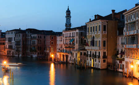 Venezia beautiful view at night, Veniceの写真素材