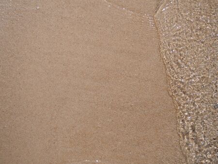 Sandy beach background with copy spaceの写真素材