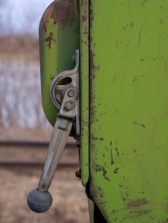 old electronic control panelの写真素材