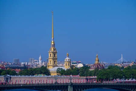 RUSSIA, SAINT PETERSBURG - 06.09.20: Peter-Pavel's Fortress on Rabbit Island in Saint Petersburg, Russiaのeditorial素材