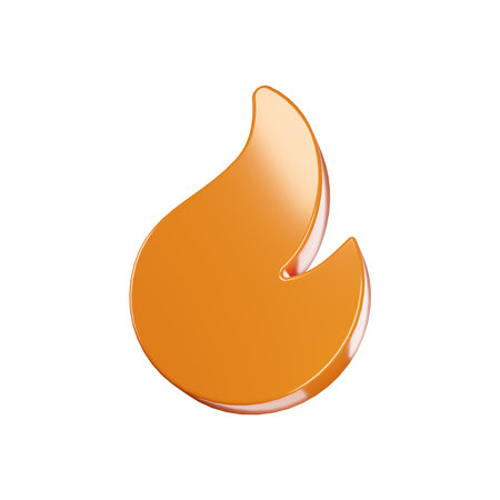 3d fire illustration for icons and symbols. 3d logoの写真素材