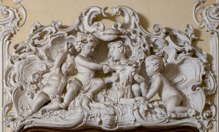 Russia, St. Petersburg 04.01.2022. interior of the Yusupov Palace Theatre. photo