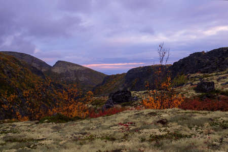 North Russia Khibiny mountains in autumn. Murmansk region. photoの写真素材