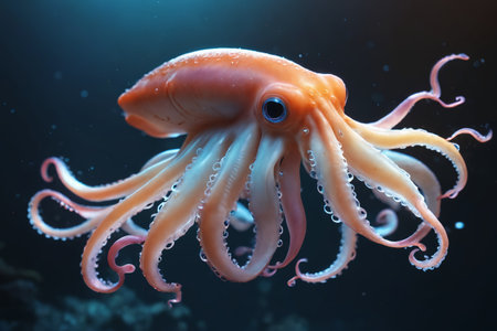 Underwater Enigma: Majestic Octopus in Its Ocean Realm