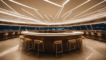 A modern living room featuring a plush dusty rose sofa positioned in front of a wall adorned with dark, paneled molding. The space is highlighted by a trio of unique, feathery pendant lights and a floor lamp casting a warm glow. The large, abstract painting adds a touch of artistic sophistication, while the houseplant in the corner contributes a natural element.の素材