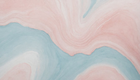 Abstract watercolor swirls in soft blue and peach huesの素材