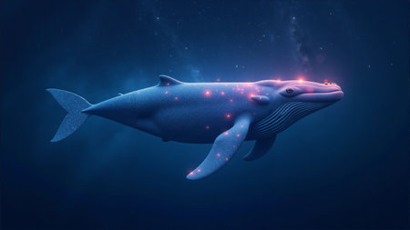 A magnificent hot air balloon featuring an eye design lifts gracefully into the bright morning sky above a vast desert landscape, surrounded by stunning dunes and rocky formations.の素材