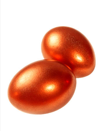 red easter eggsの写真素材