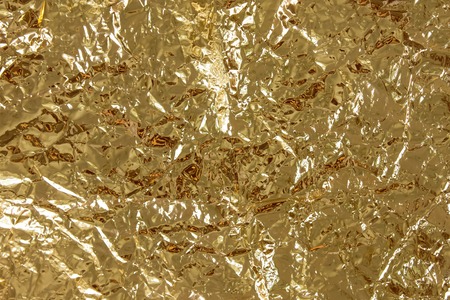 foil gold horizontal yellow background decorative shiningの写真素材