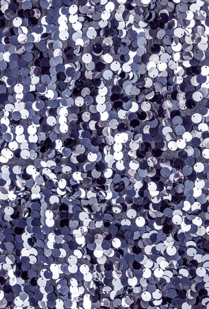 silver gray cloth embroidered with silver sequins shinyの写真素材