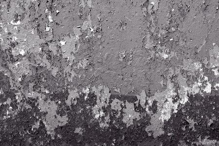 The paint peeled off the wallの写真素材