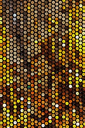 Fabric with bright sequins for backgroundの写真素材